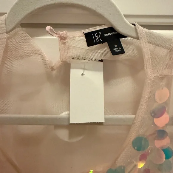 Sequin Embellished Tank Top INC International Concepts - Picture 5 of 5